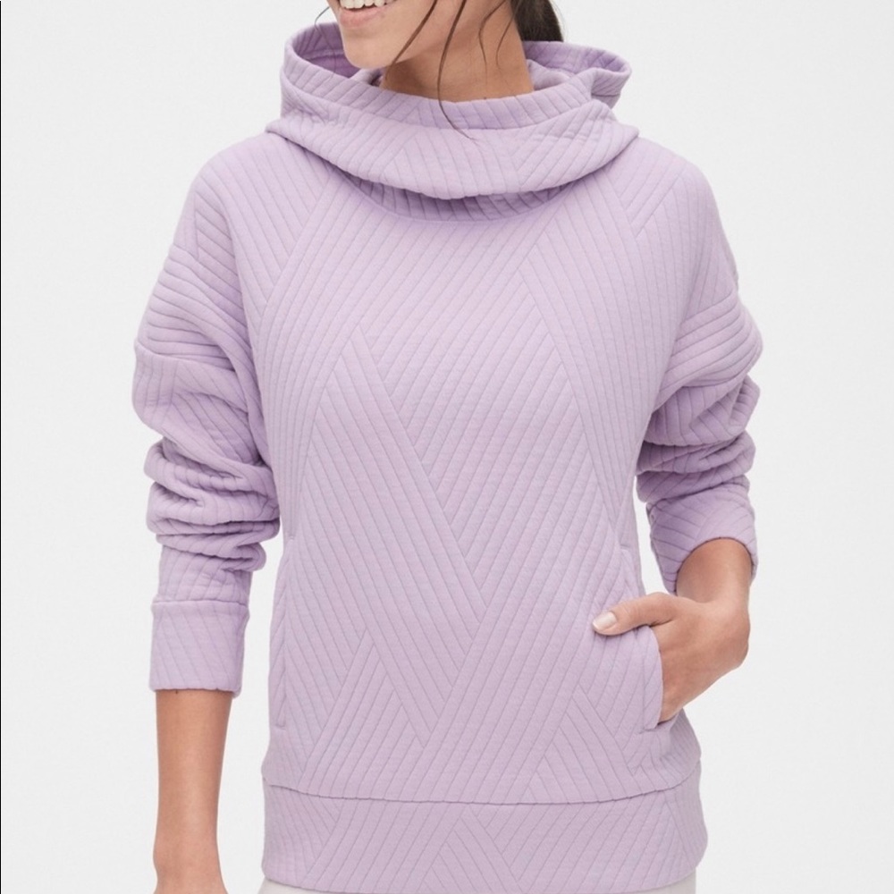 COPY - Women’s Gap lavender jacquard hoodie size Med